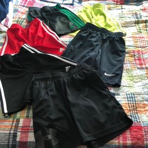 6 Boys 4/5 Sport Shorts - Adidas Nike Under Armor